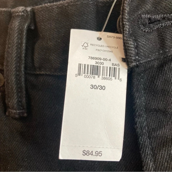 GAP Sz 30 x 30 Straight Gapflex Jeans in Black New with tags - Picture 3 of 12